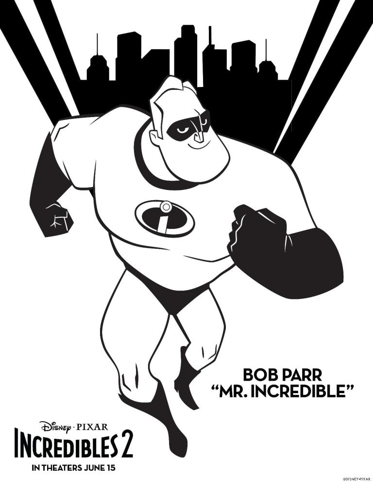 Confident Mr. Incredible Coloring Game Confident Mr. Incredible