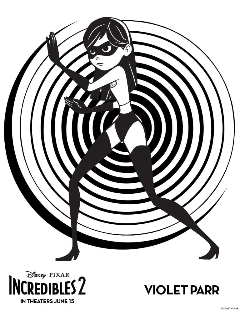 Violet Parr Ready Attack Coloring Game Violet Parr Ready Attack