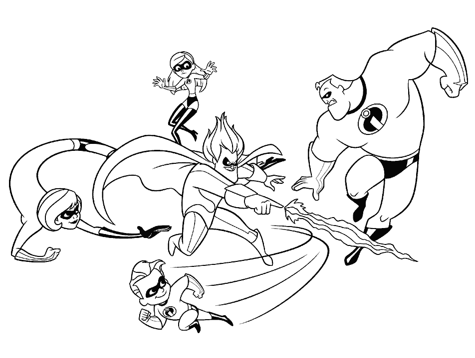 The Incredibles 2 Fighting Coloring Game The Incredibles 2 Fighting