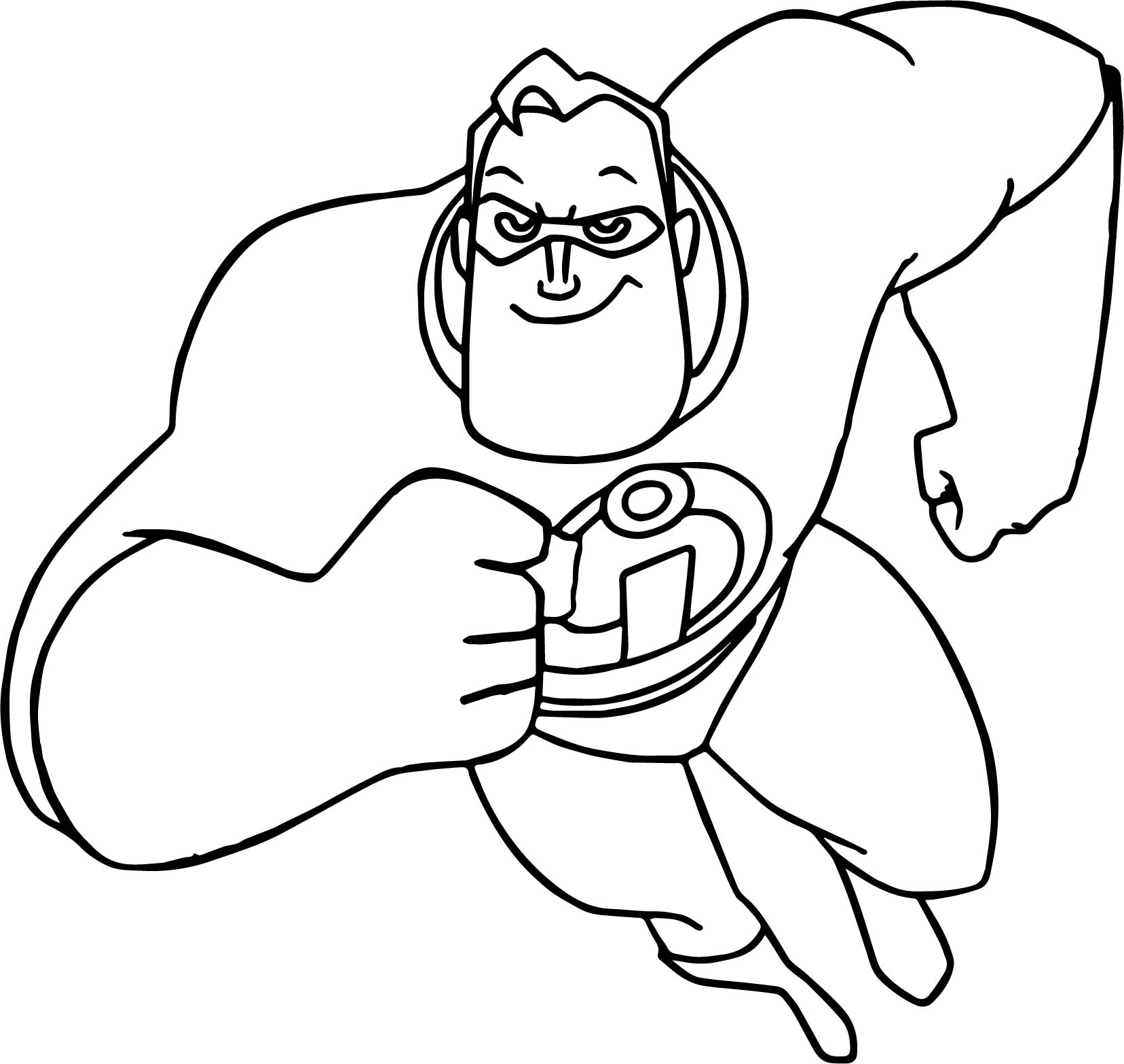 Strong Mr. Incredible Coloring Game Strong Mr. Incredible