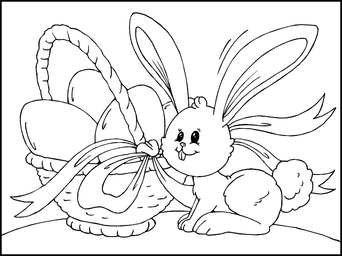 Bunny And Easter Eggs Coloring Game Bunny And Easter Eggs