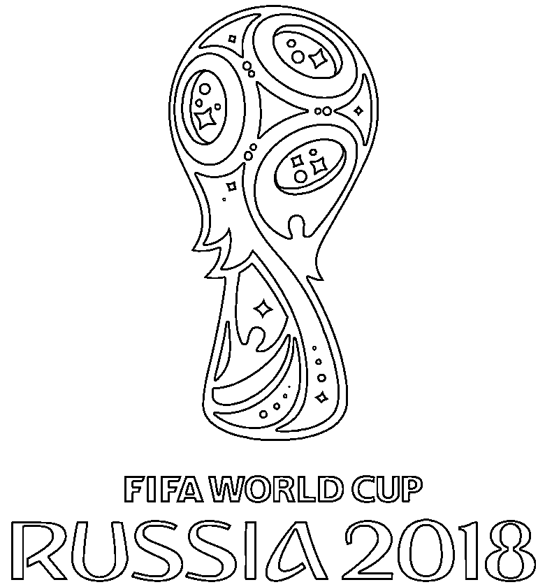 Official Logo Of World Cup 2018 Coloring Game Official Logo Of World Cup 2018