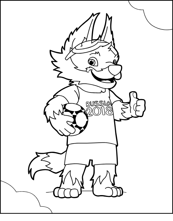 Zabivaka Like Coloring Game Zabivaka Like