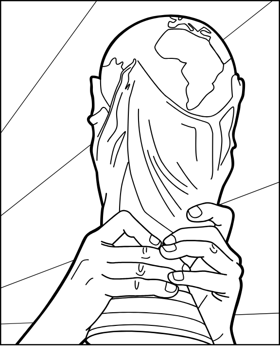 Trophy Of World Cup 2018 Coloring Game Trophy Of World Cup 2018