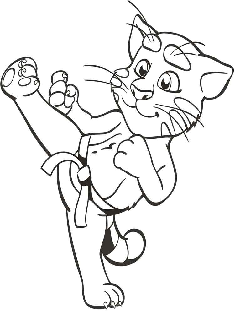 Martial Arts Of Tom Coloring Game Martial Arts Of Tom