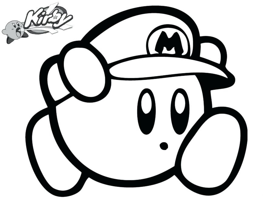 Kirby Mario Coloring Game Kirby Mario
