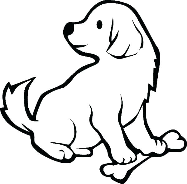 Puppy With Bone Coloring Game Puppy With Bone