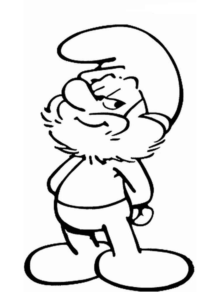 Cool Papa Smurf Coloring Game Cool Papa Smurf