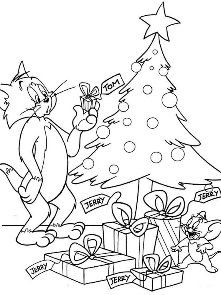 Tom And Jerry In Christmas Coloring Game Tom And Jerry In Christmas