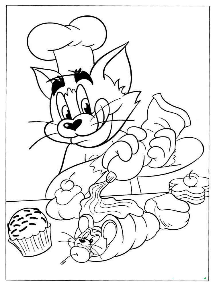 Tom Making Jerry Bread Coloring Game Tom Making Jerry Bread