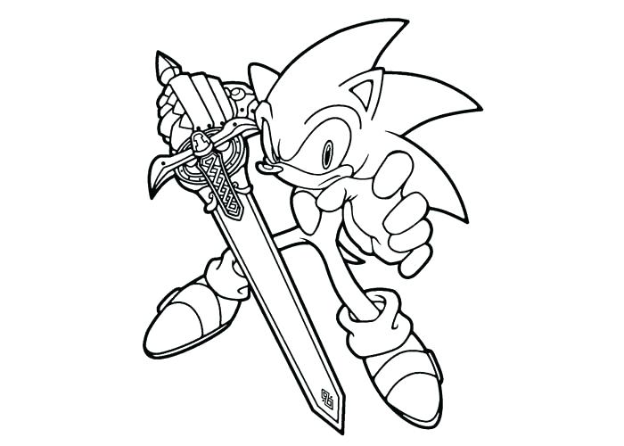 Sonic With Sword Coloring Game Sonic With Sword