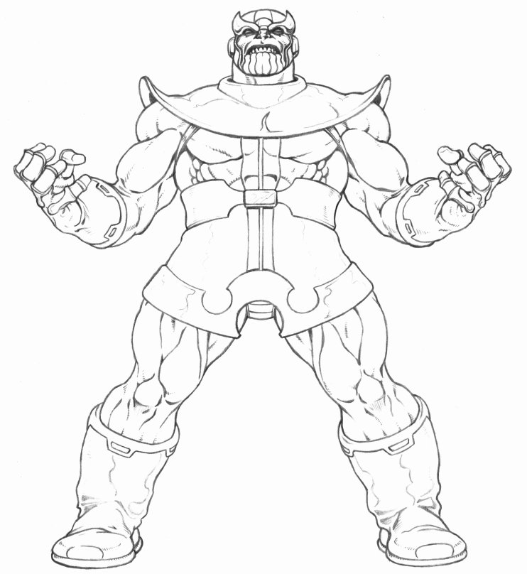 Power Of Thanos Coloring Game Power Of Thanos