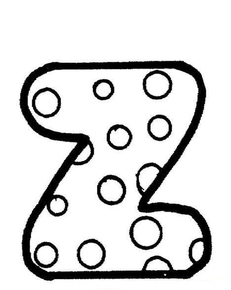 Letter Z Coloring Game Letter Z