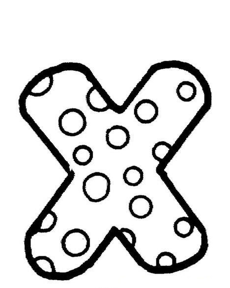 Letter X Coloring Game Letter X