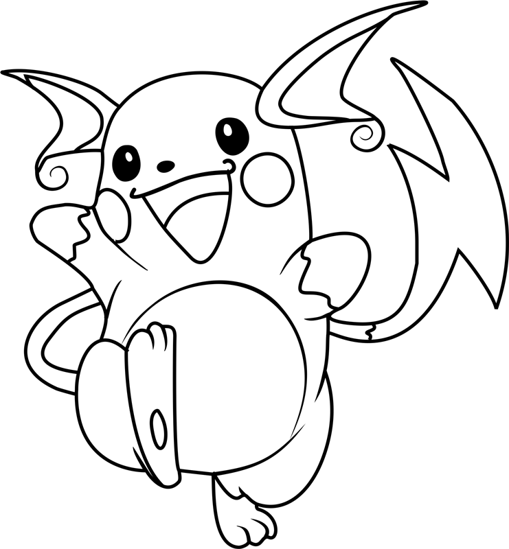 Raichu Pokemon Coloring Game Raichu Pokemon