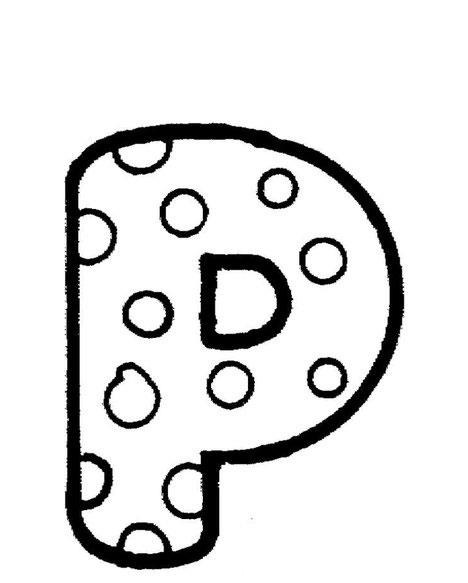 Letter P Coloring Game Letter P