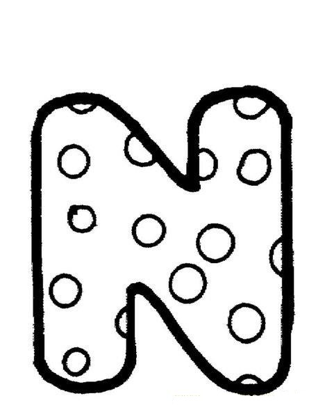 Letter N Coloring Game Letter N