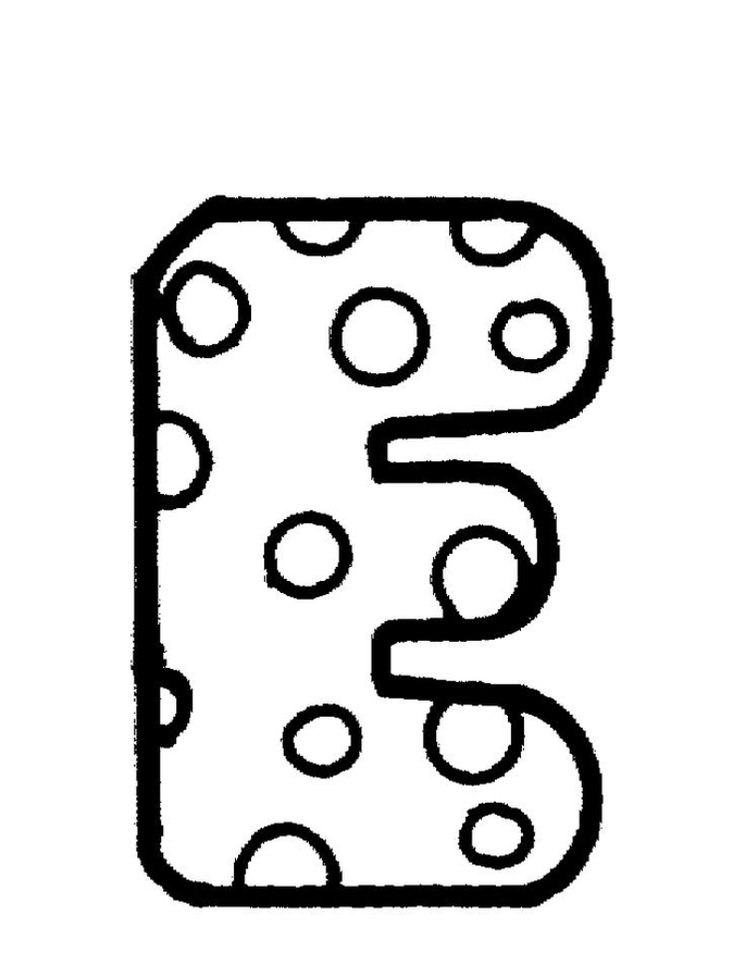Letter E Coloring Game Letter E