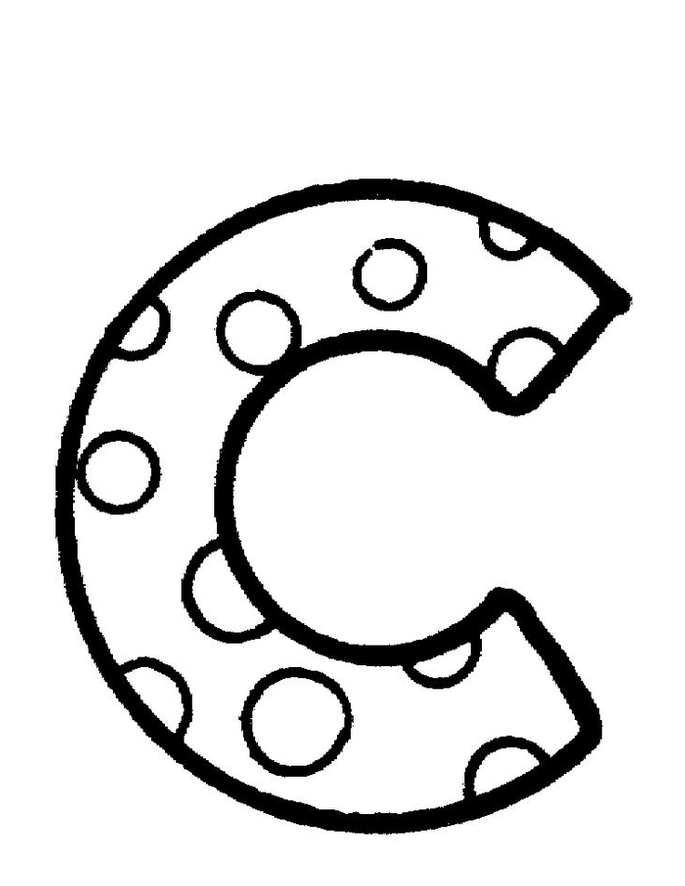 Letter C Coloring Game Letter C