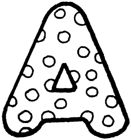 Letter A Coloring Game Letter A