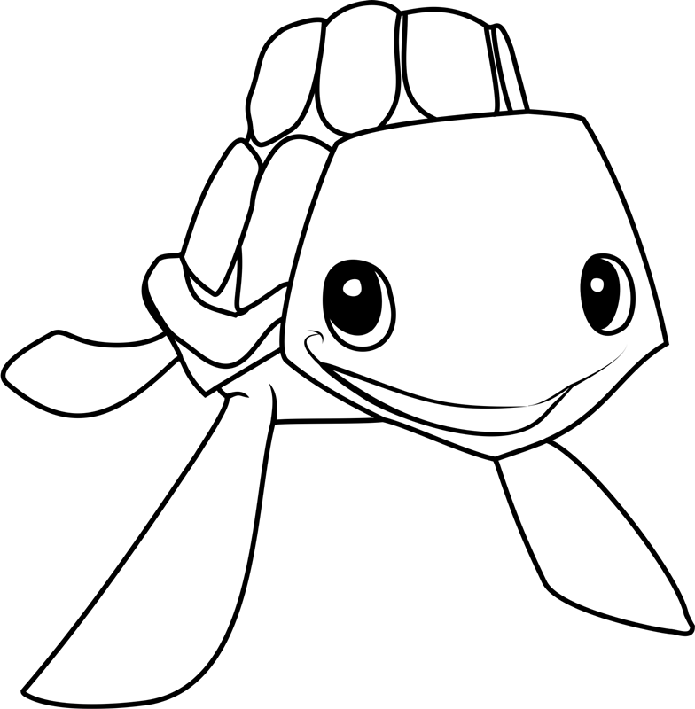 Happy Sea Turtle Coloring Game Happy Sea Turtle