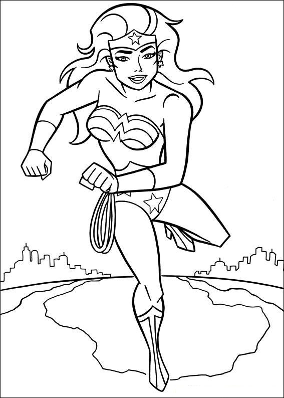 Wonder Woman Running