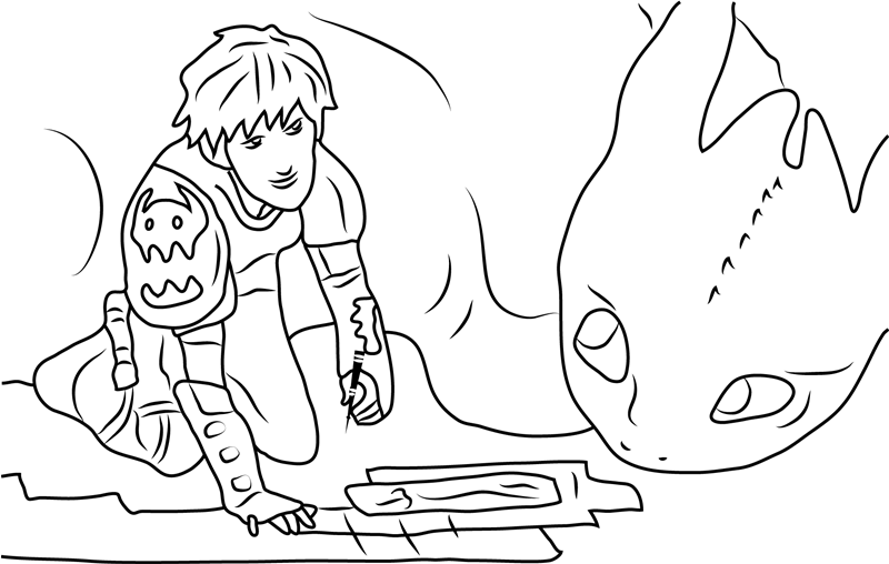 Hiccup With Toothless