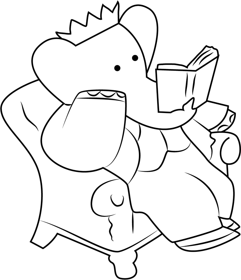 Babar Reading Book