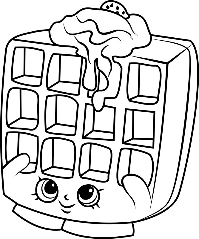 Waffle Sue Smiling Coloring Game Waffle Sue Smiling