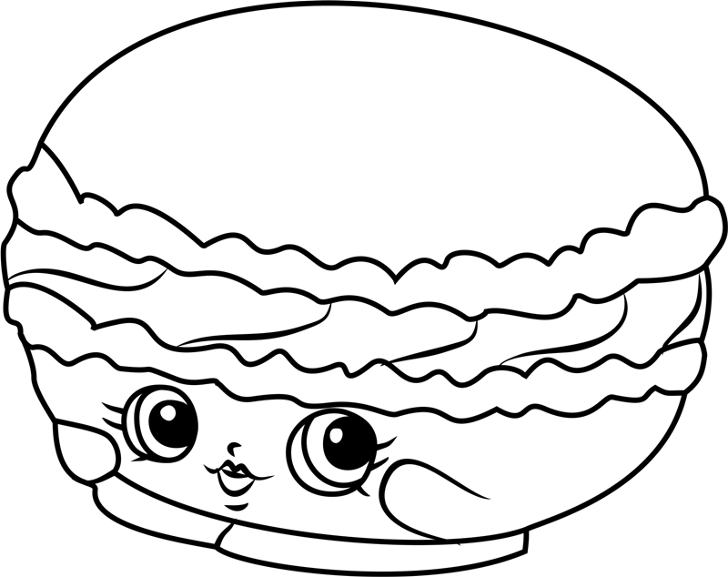 Macca Roon From Shopkins Coloring Game Macca Roon From Shopkins