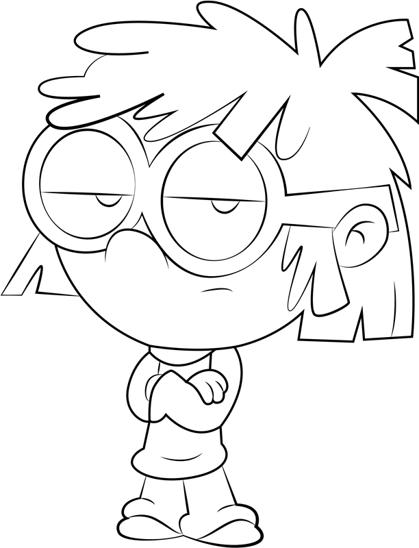 Coldly Lisa Loud Coloring Game Coldly Lisa Loud