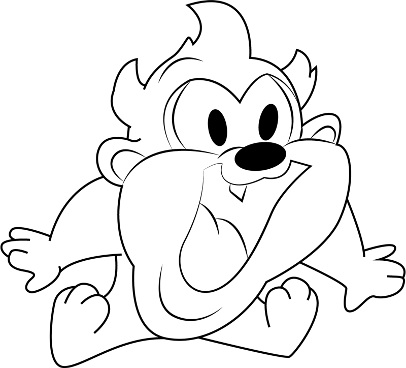Happy Baby Taz Coloring Game Happy Baby Taz