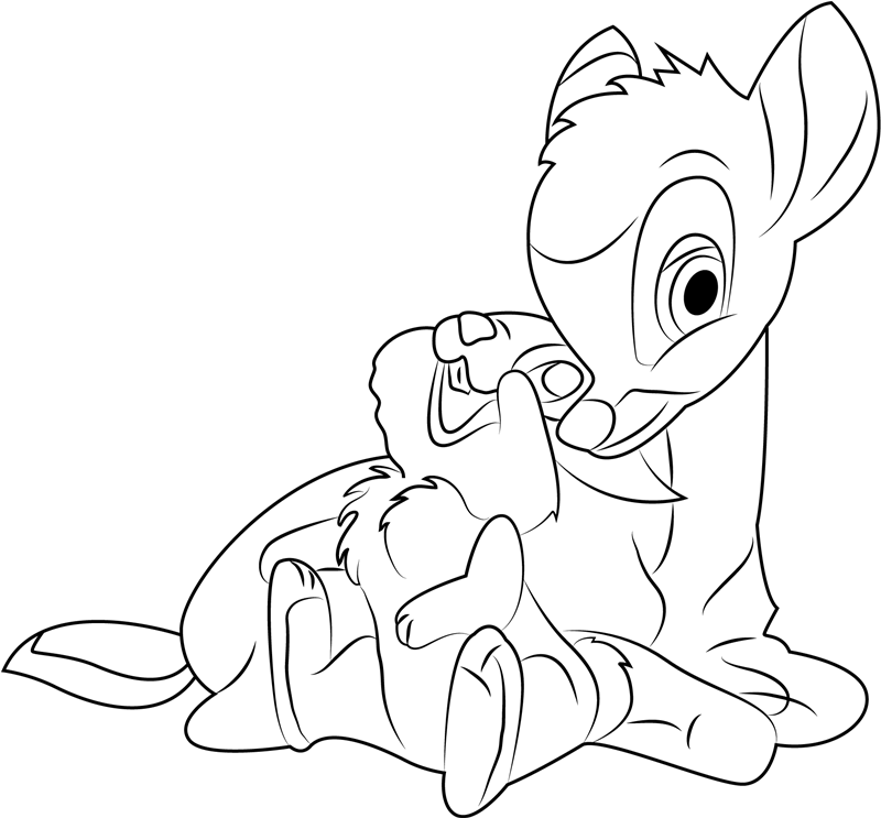 Bambi And Thumper Coloring Game Bambi And Thumper