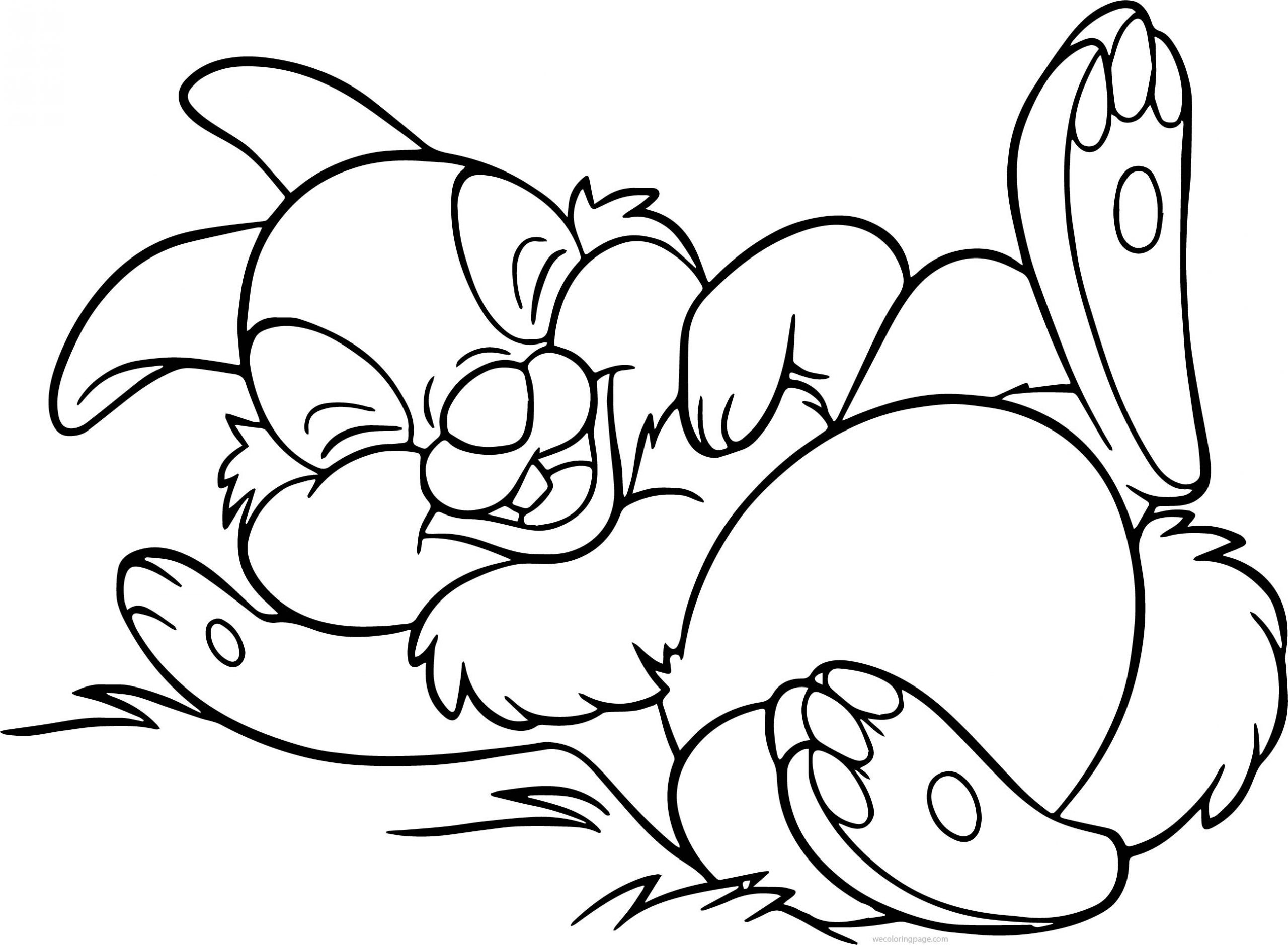 Thumper Having Fun Coloring Game Thumper Having Fun