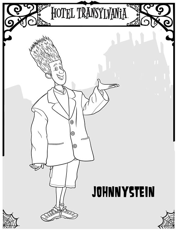 Johnnystein From Hotel Transylvania 3 Coloring Game Johnnystein From Hotel Transylvania 3