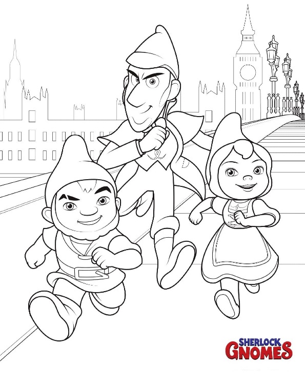 Sherlock Gnomes Running