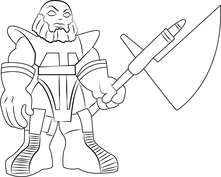 Terrax With His Weapon