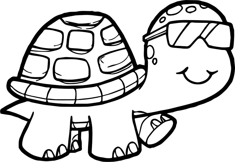 Cool Turtle Coloring Game Cool Turtle