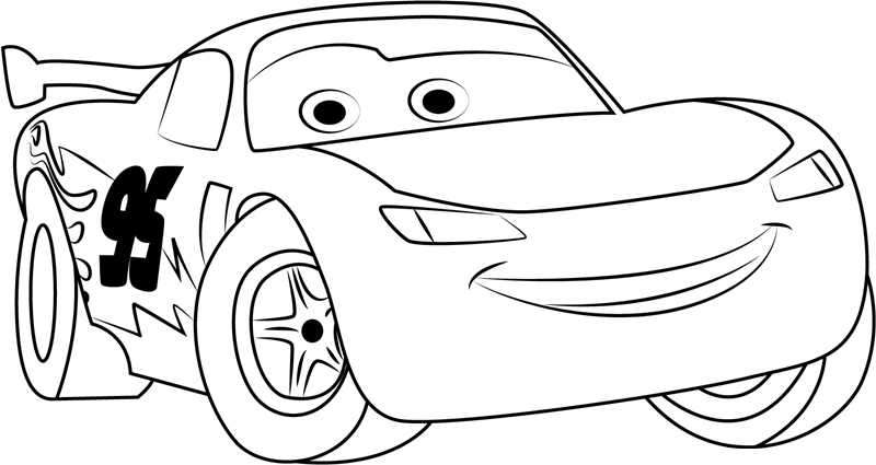 Happy Lightning McQueen Coloring Game Happy Lightning McQueen