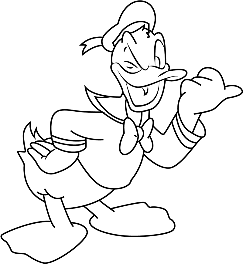 Happy Donald Duck