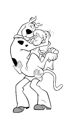 Shaggy Holding Scooby Doo