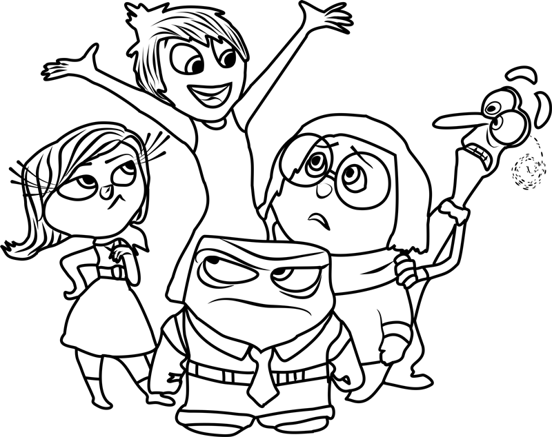 Inside Out Team Coloring Game Inside Out Team