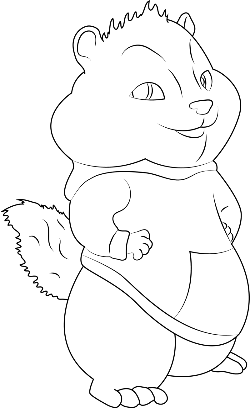 Theodore Smiling Coloring Game Theodore Smiling