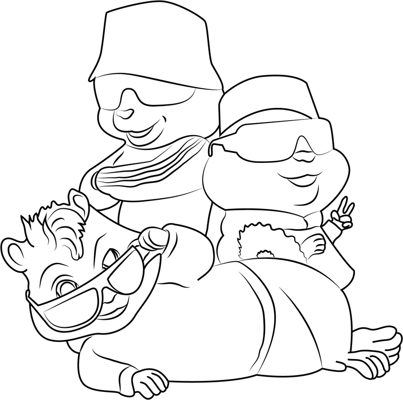 The Squeakquel Coloring Game The Squeakquel