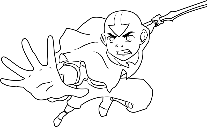 Aang Fighting