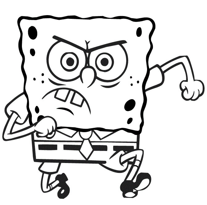 Angry Spongebob Coloring Game Angry Spongebob
