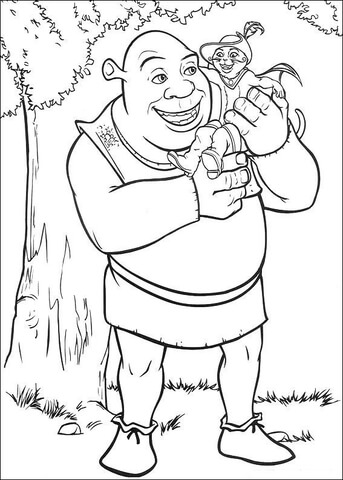 Shrek And Puss Coloring Game Shrek And Puss