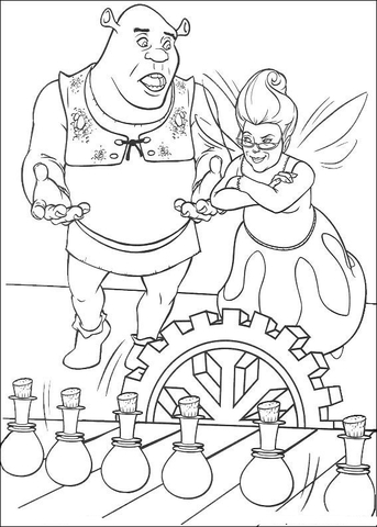 Shrek And Fairy Coloring Game Shrek And Fairy