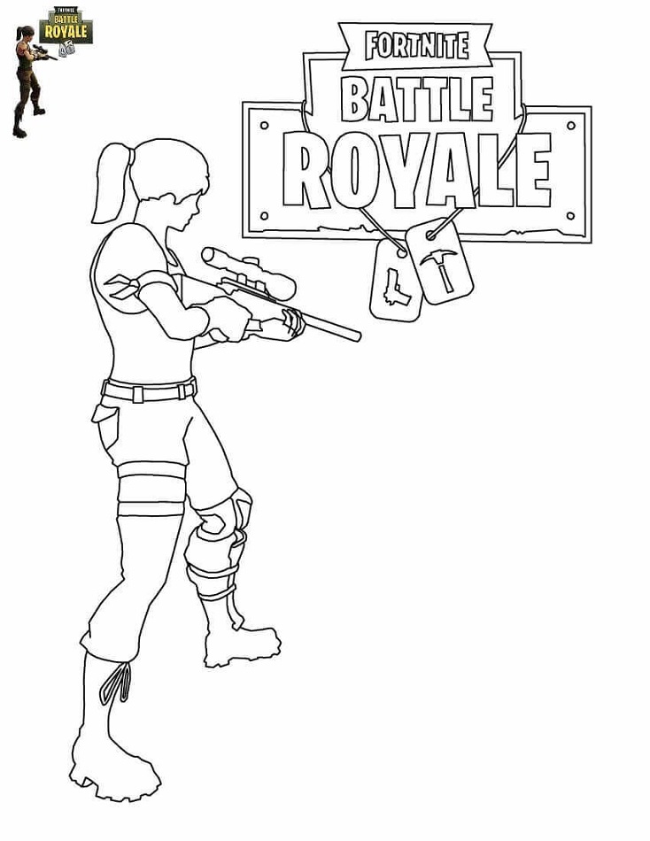 Girl In Fortnite Battle Royale
