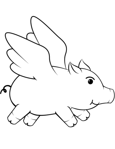 Pig Flying Coloring Game Pig Flying